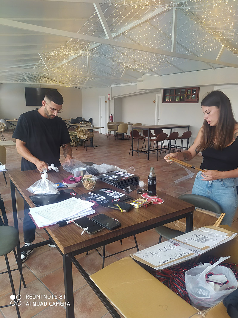 Logística e inventario en gira